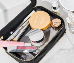 Clarity Jumbo Jetset Case in Black - How Co-Founder Sarah Cusumano Fills Her Truffle Bag