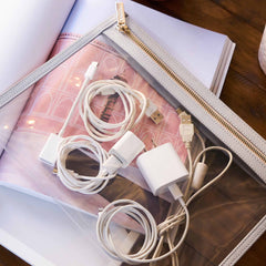 truffle large clarity clutch is a large flat makeup bag