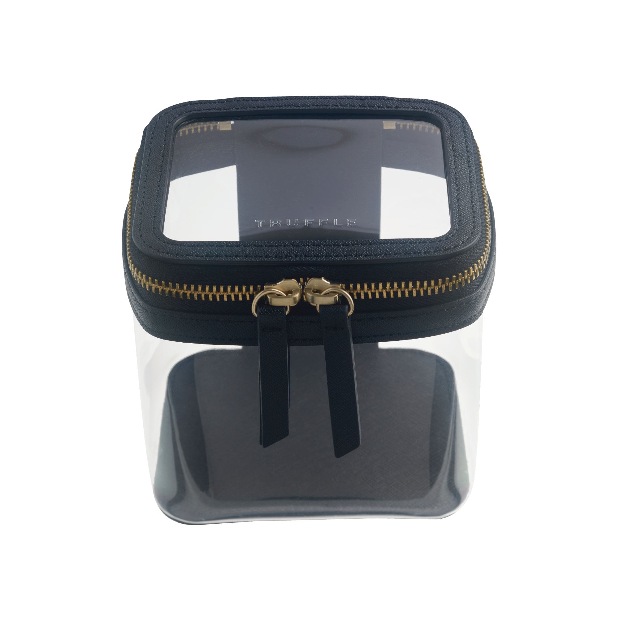 Truffle Clarity Mini Train Case, 4-3/4 x 4 x 5 in - Black Truffle Clarity Mini Train Case, 4-3/4 x 4 x 5 in - Black