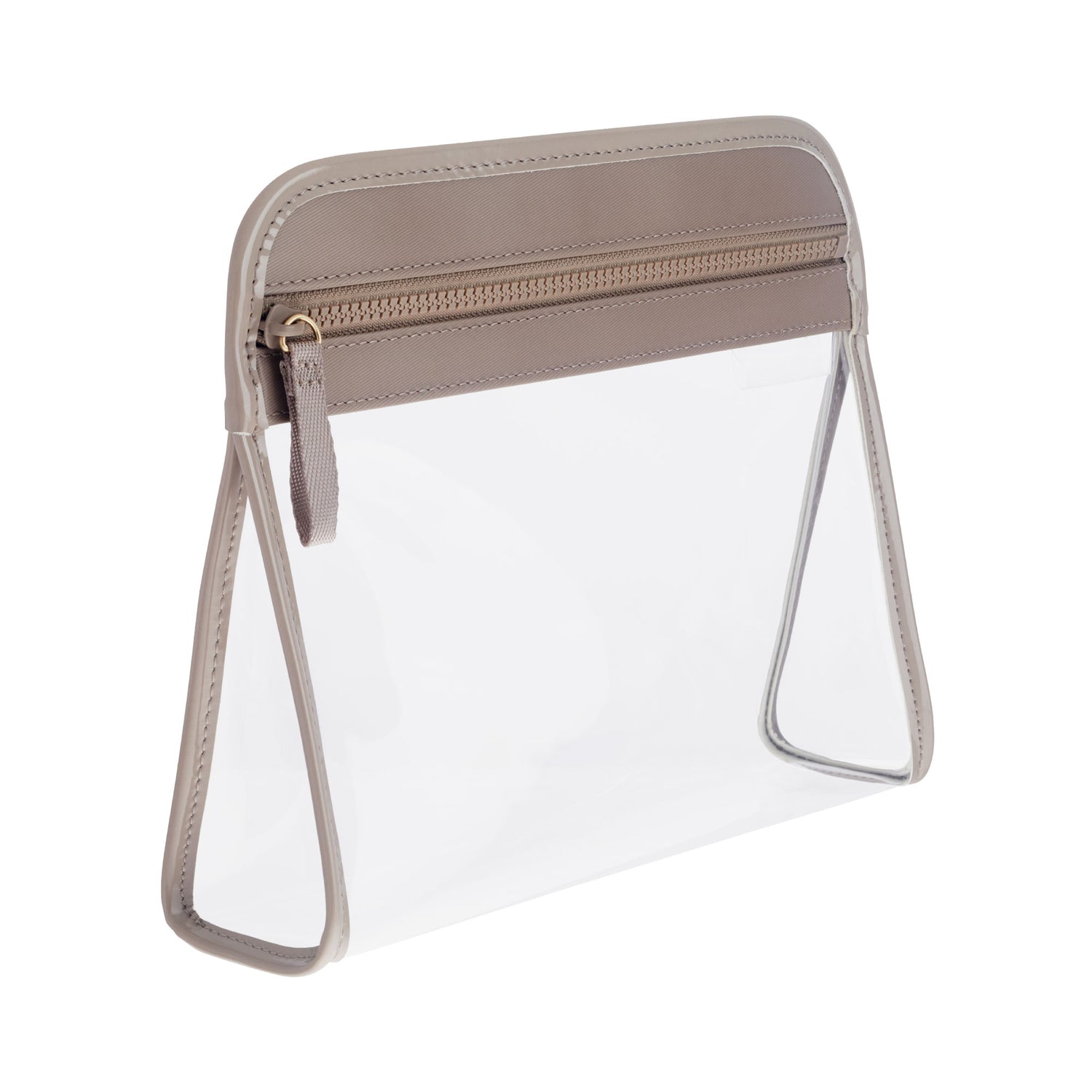 Clarity Pouch Medium - Clear Pouch Bag With Zipper | Truffle